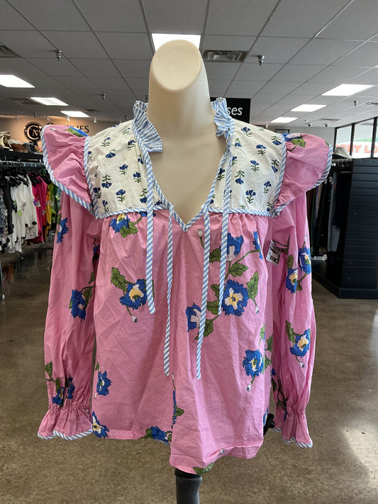 Top Ls By Entro In Pink, Size:S
