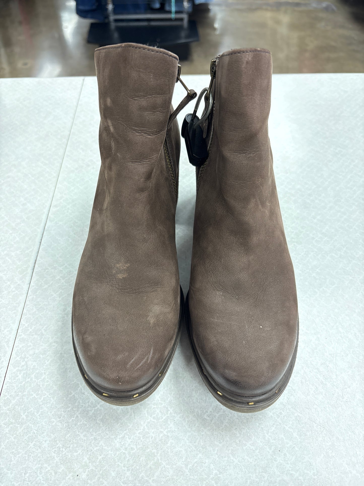 Boots Ankle Heels By Otbt In Brown, Size:7.5