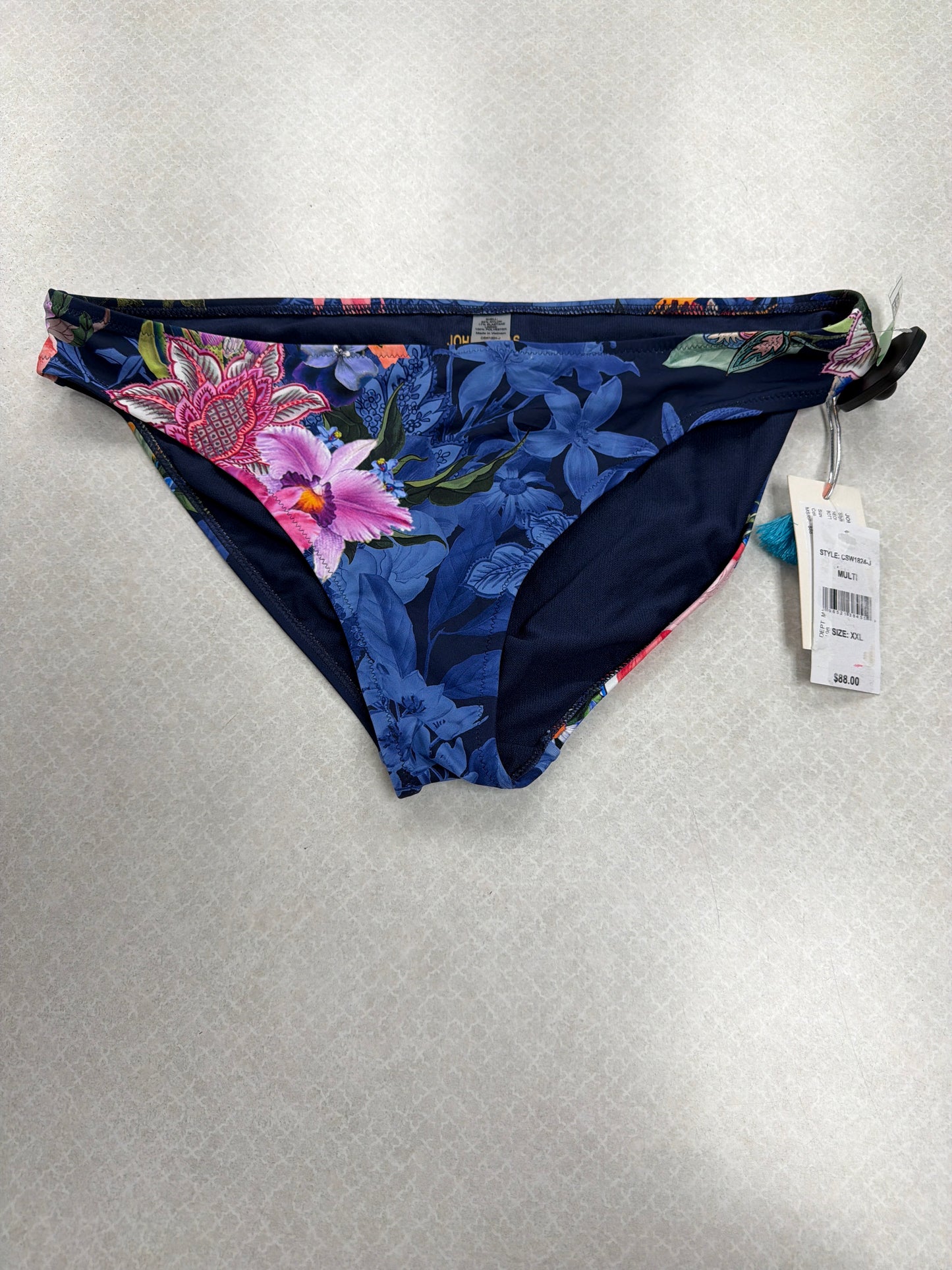 Swimsuit Bottom By Johnny Was In Floral Print, Size:Xxl