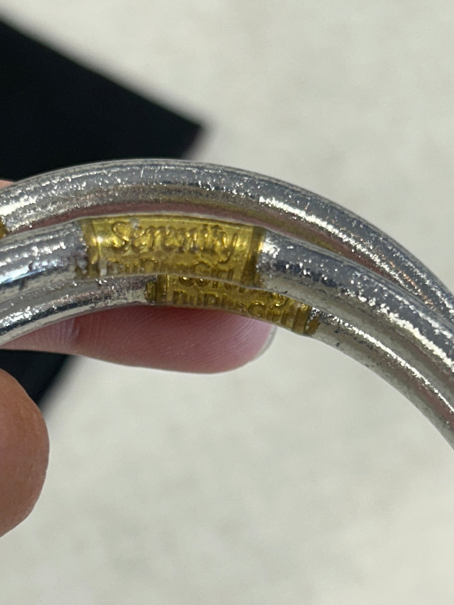 BRACELET BANGLE by    CLOTHES MENTOR In SILVER, Size: 03 PIECE SET