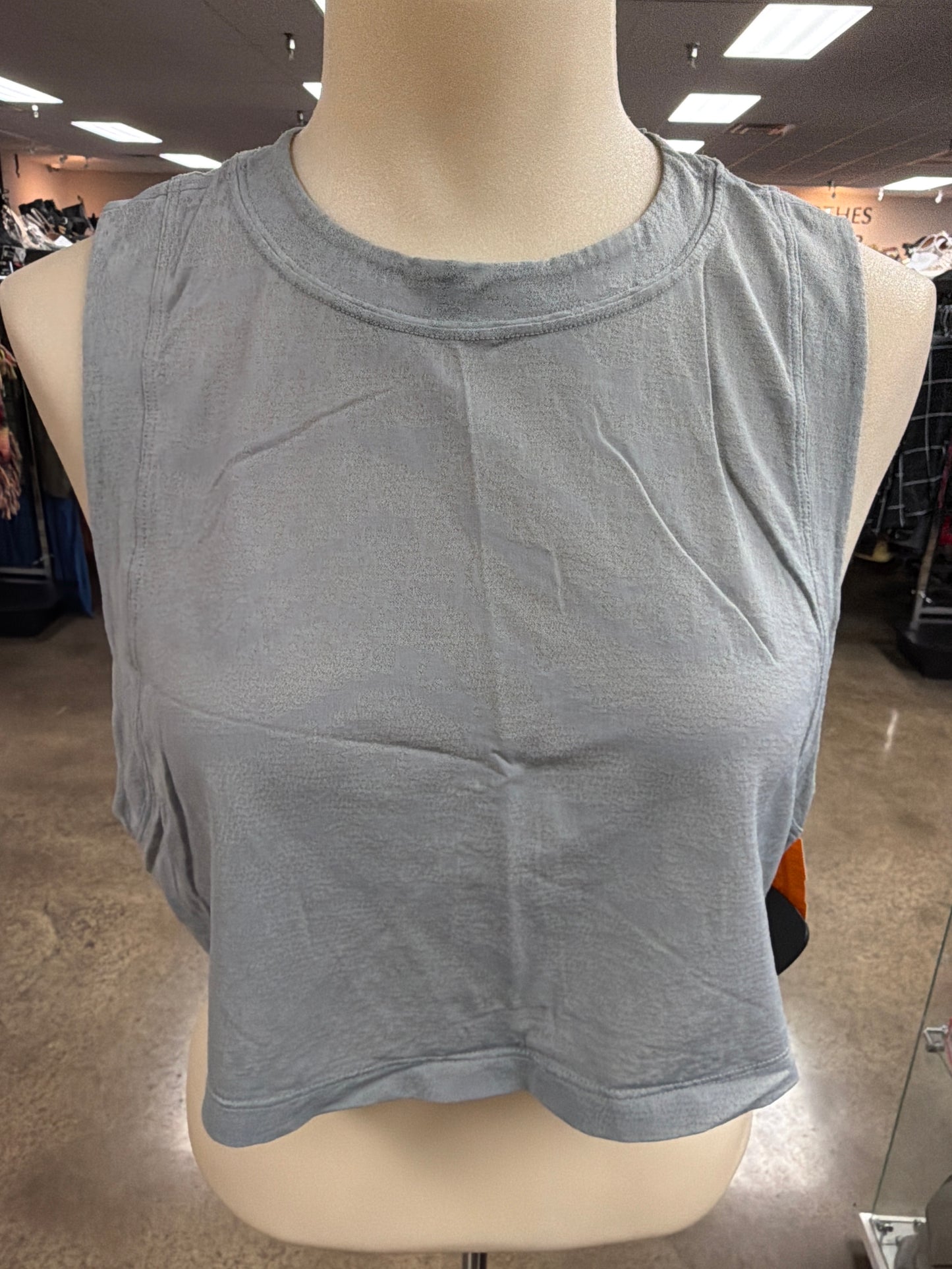 Athletic Tank Top By Lululemon In Grey, Size:S