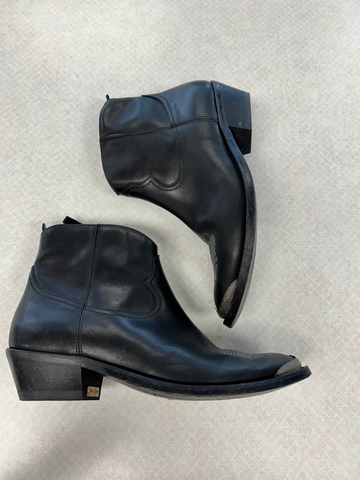 Boots Luxury Designer By Golden Goose In Black, Size:10/40