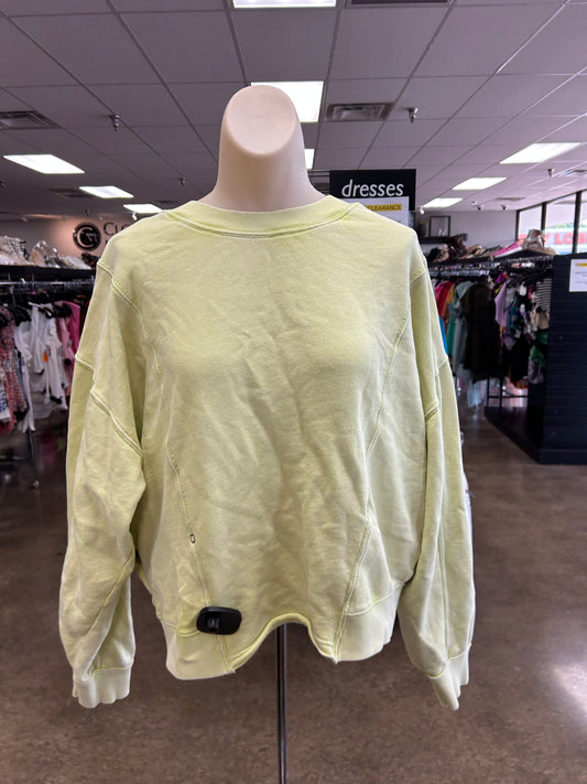 Athletic Sweatshirt Crewneck By Free People In Green, Size:S