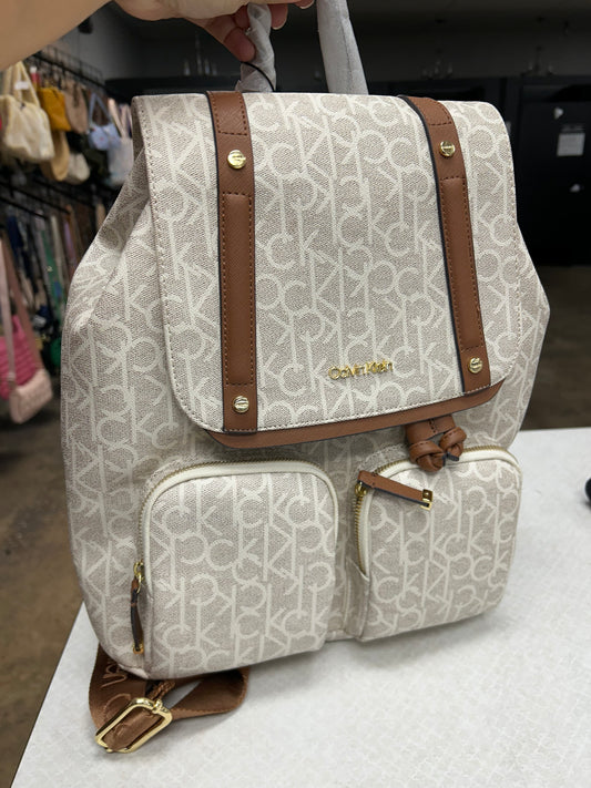 Backpack By Calvin Klein In Cream, Size:Large