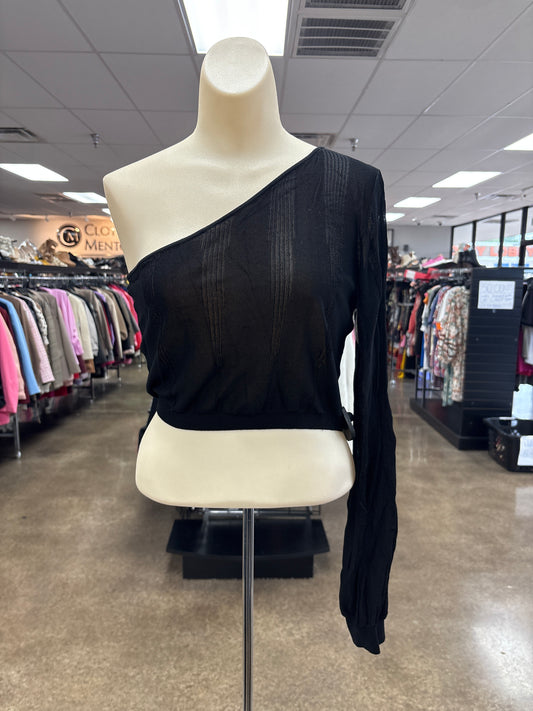 Top Sleeveless By   Clothes Mentor In Black, Size:M