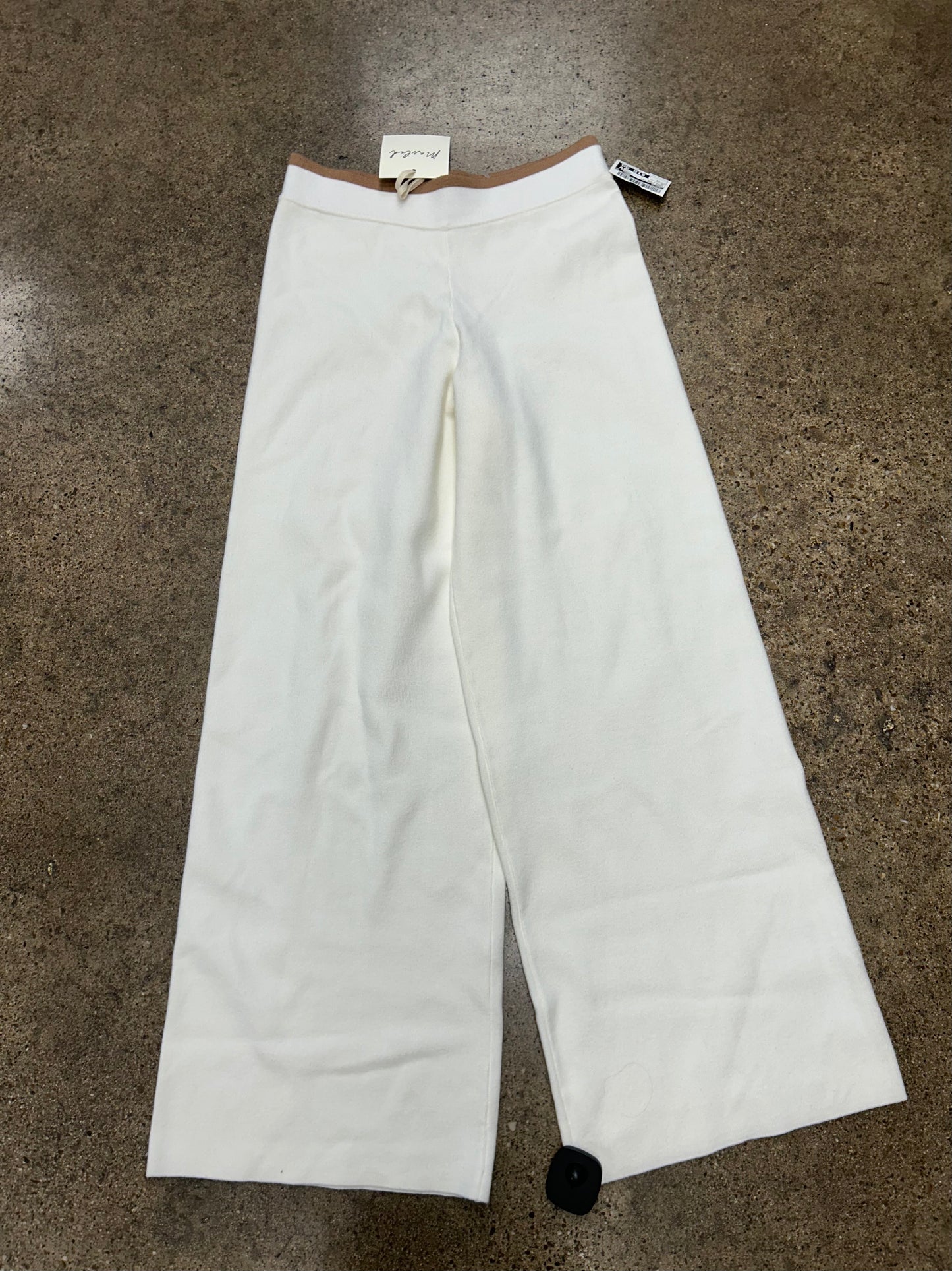 Pants Wide Leg By Marled In Cream & Tan, Size:Xs