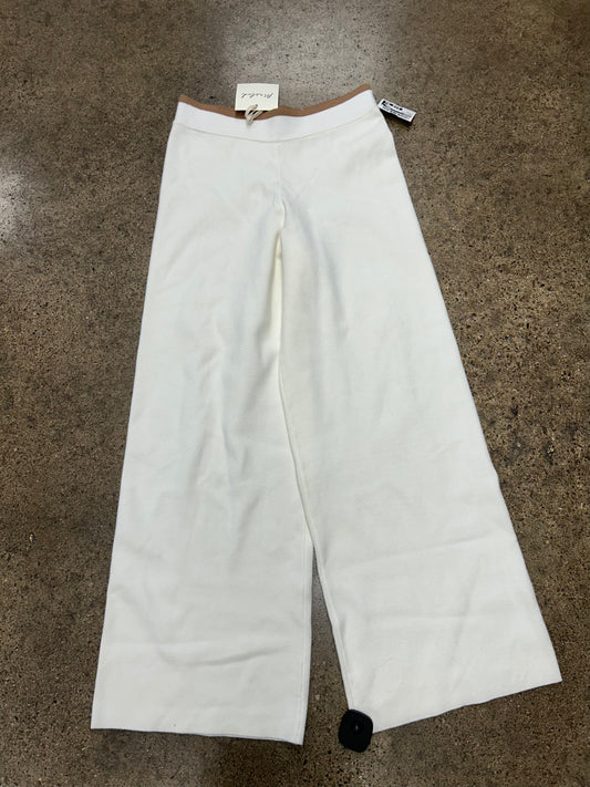 Pants Wide Leg By Marled In Cream & Tan, Size:Xs