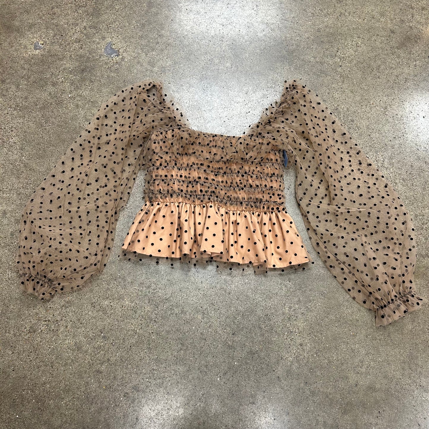 Top Ls By Clothes Mentor In Polkadot Pattern, Size:L