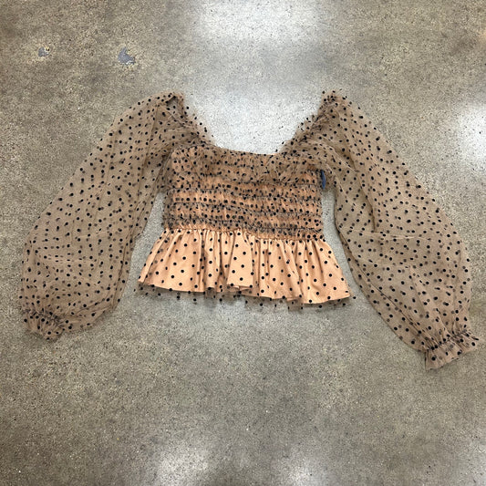 Top Ls By Clothes Mentor In Polkadot Pattern, Size:L