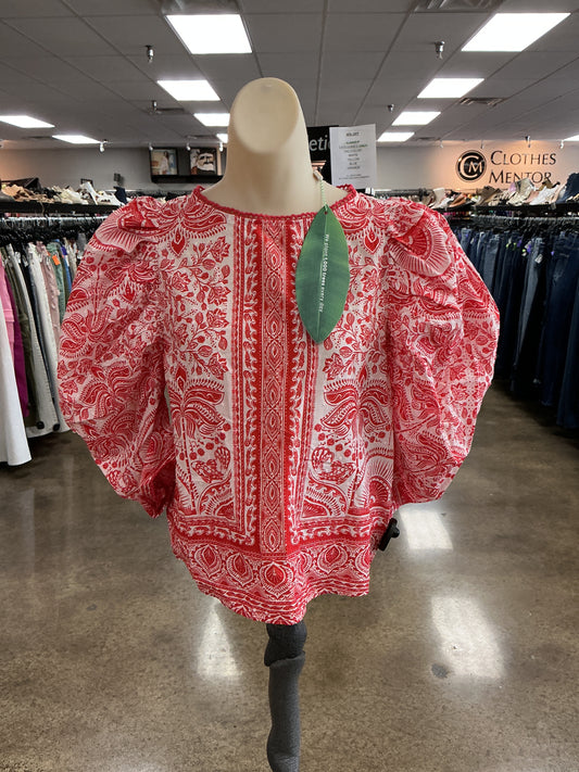 Top Ss By Farm Rio In Red & White, Size:S