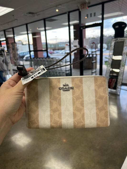 Wristlet Designer By Coach In Tan, Size:Medium