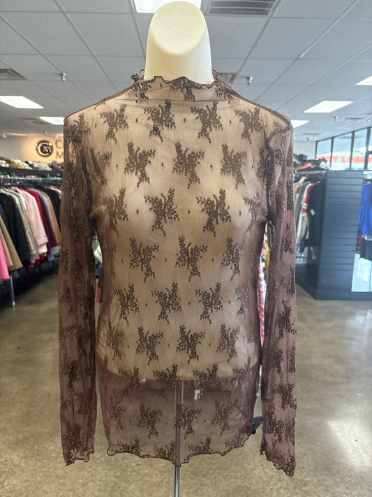 Top Ls By Zenana In Brown, Size:M
