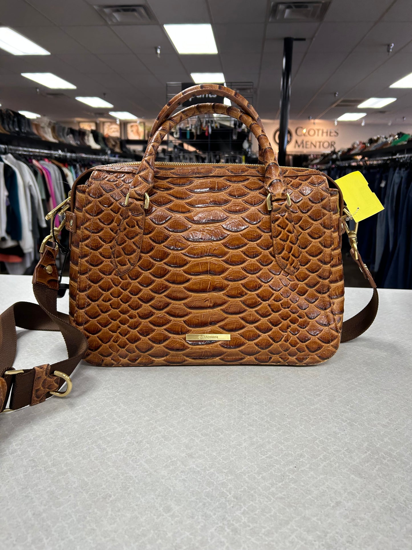 Handbag Designer By Brahmin In Brown, Size:Medium