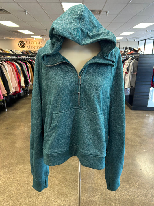Athletic Jacket By Lululemon In Green, Size:Xl