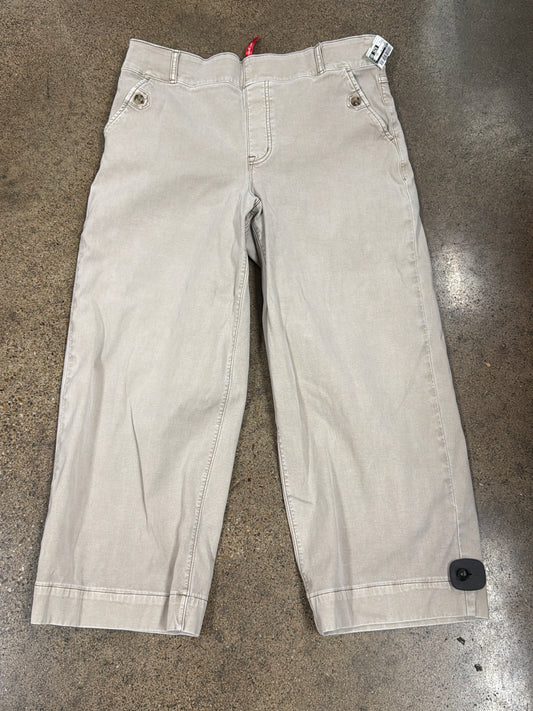 Jeans Wide Leg By Spanx In Tan, Size:1X