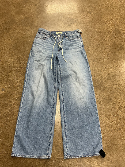 Jeans Wide Leg By Madewell In Blue Denim, Size:2