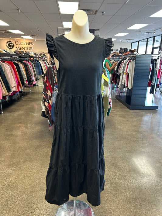 Dress Casual Maxi By Nation In Black, Size:S