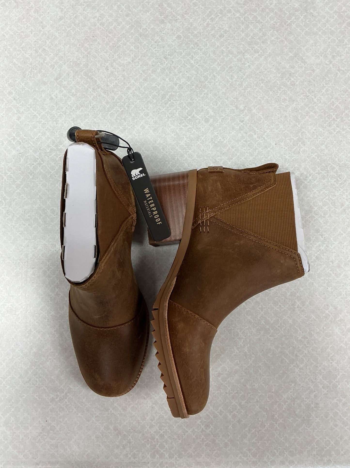 Boots Ankle Heels By Sorel In Brown, Size:5.5