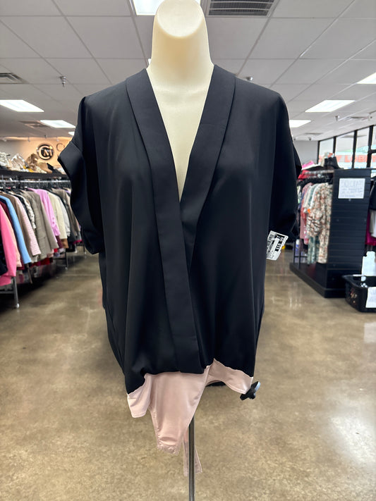 Bodysuit By Amanda Uprichard In Black & Tan, Size:M