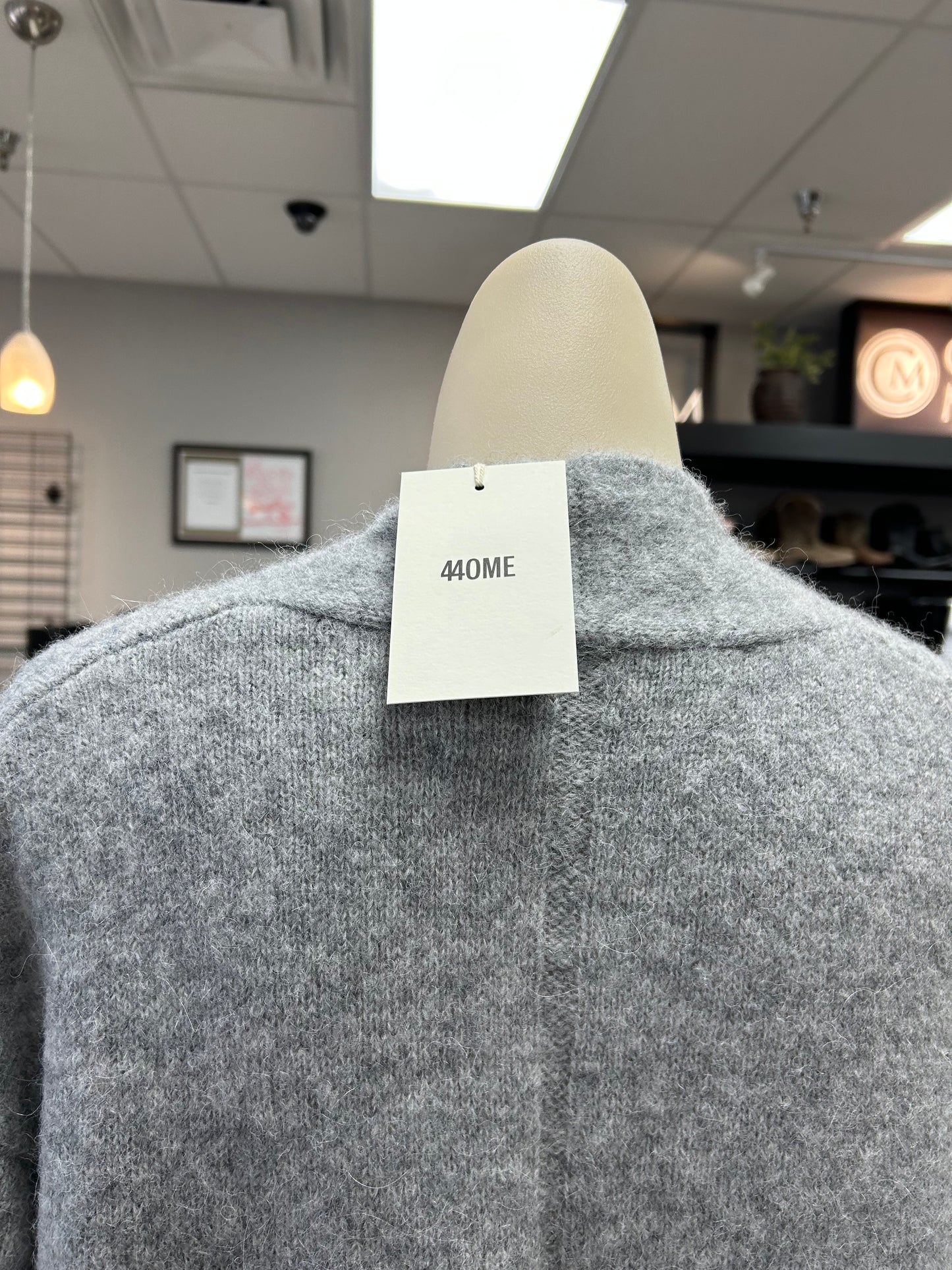 Sweater Cardigan By Cma In Grey, Size:L