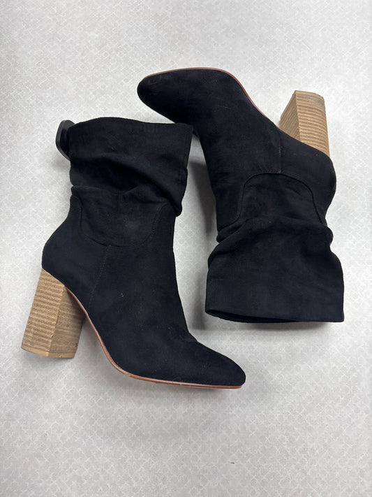 Boots Mid-Calf Heels By Clothes Mentor In Black, Size:6.5