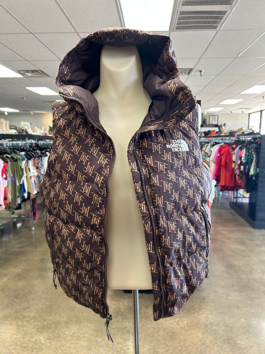Vest Puffer & Quilted By The North Face In Brown, Size:S
