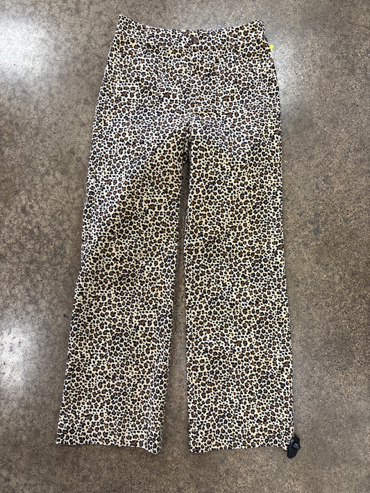 Pants Wide Leg By J. Crew In Animal Print, Size:4