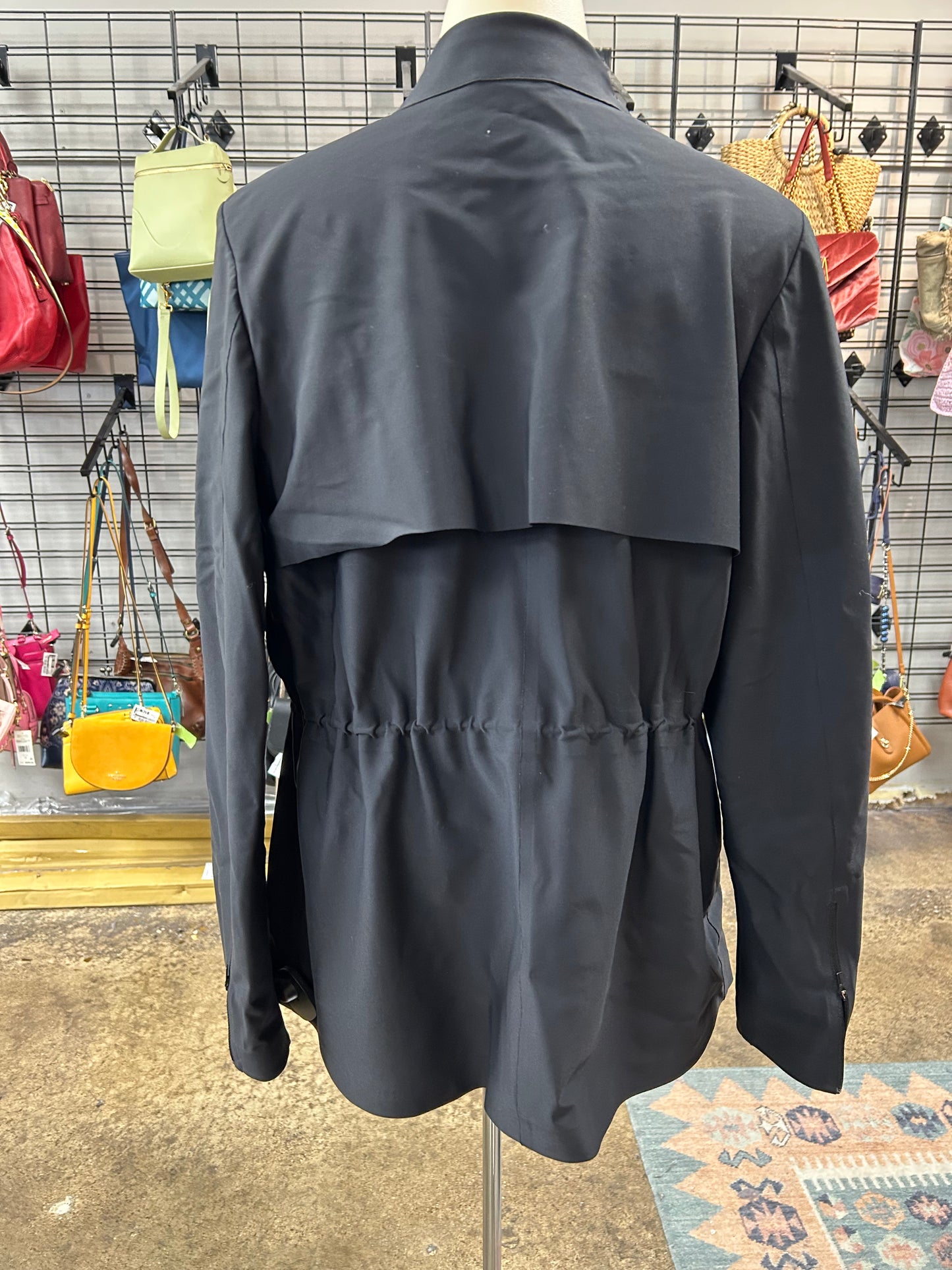 Athletic Jacket By Athleta In Black, Size:10