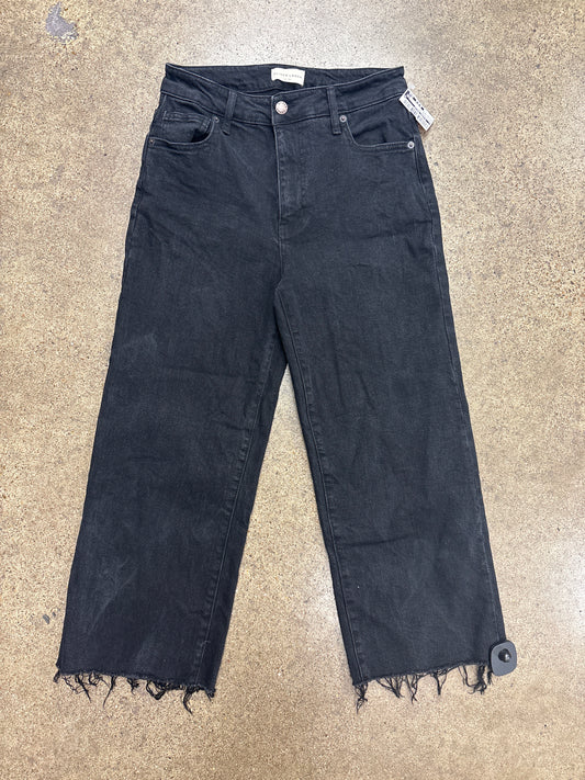 Jeans Wide Leg By Clothes Mentor In Black Denim, Size:2