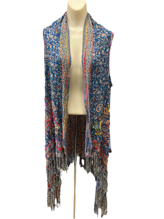 Vest Other By John Mark In Floral Print, Size:M