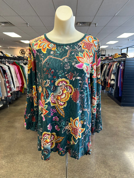 Top Ls By Johnny Was In Floral Print, Size:S