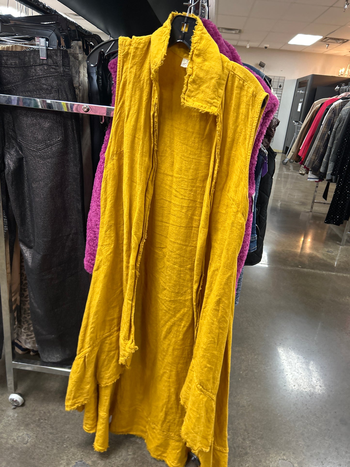 Vest Other By Clothes Mentor In Yellow, Size:Osfm