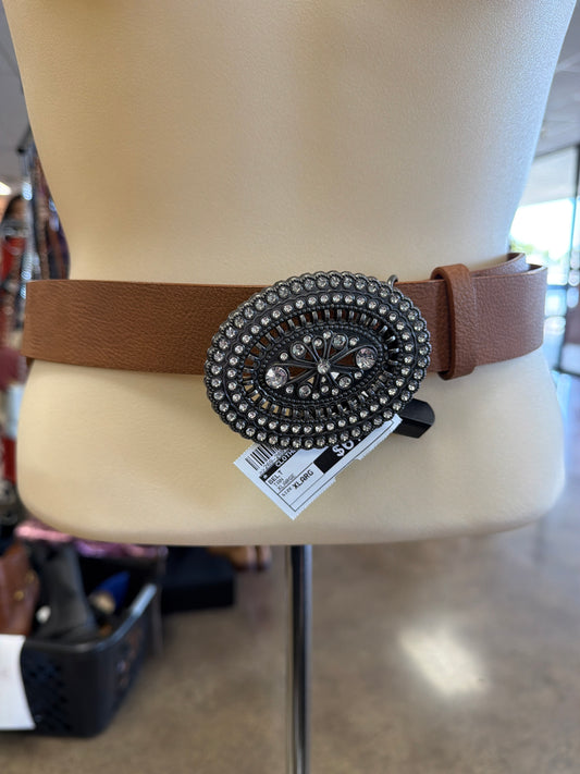 Belt By Clothes Mentor In Tan, Size:Xlarge