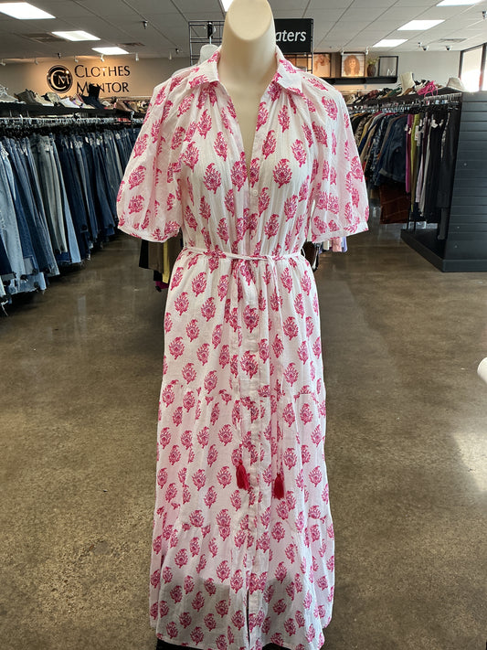 Dress Casual Maxi By Roller Rabbit In Pink & White, Size:Xs