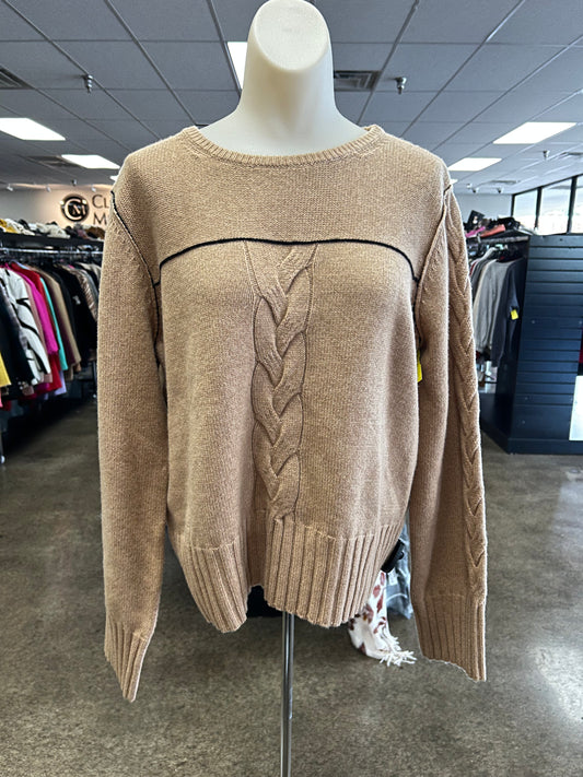 Sweater By Stateside In Tan, Size:L