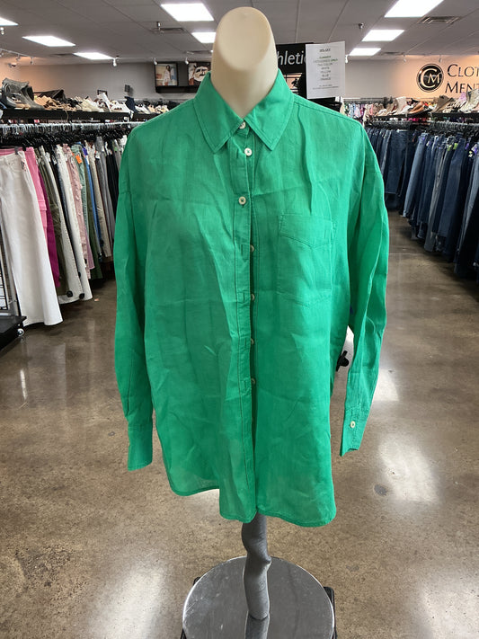 Top Ls By Maeve In Green, Size:Xs
