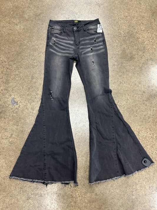 Jeans Flared By Lucky & Blessed In Black Denim, Size:4