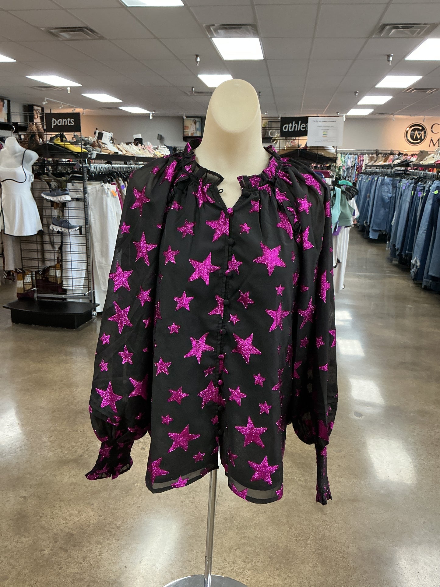 Top Ls By Buddy Love In Black & Pink, Size:S