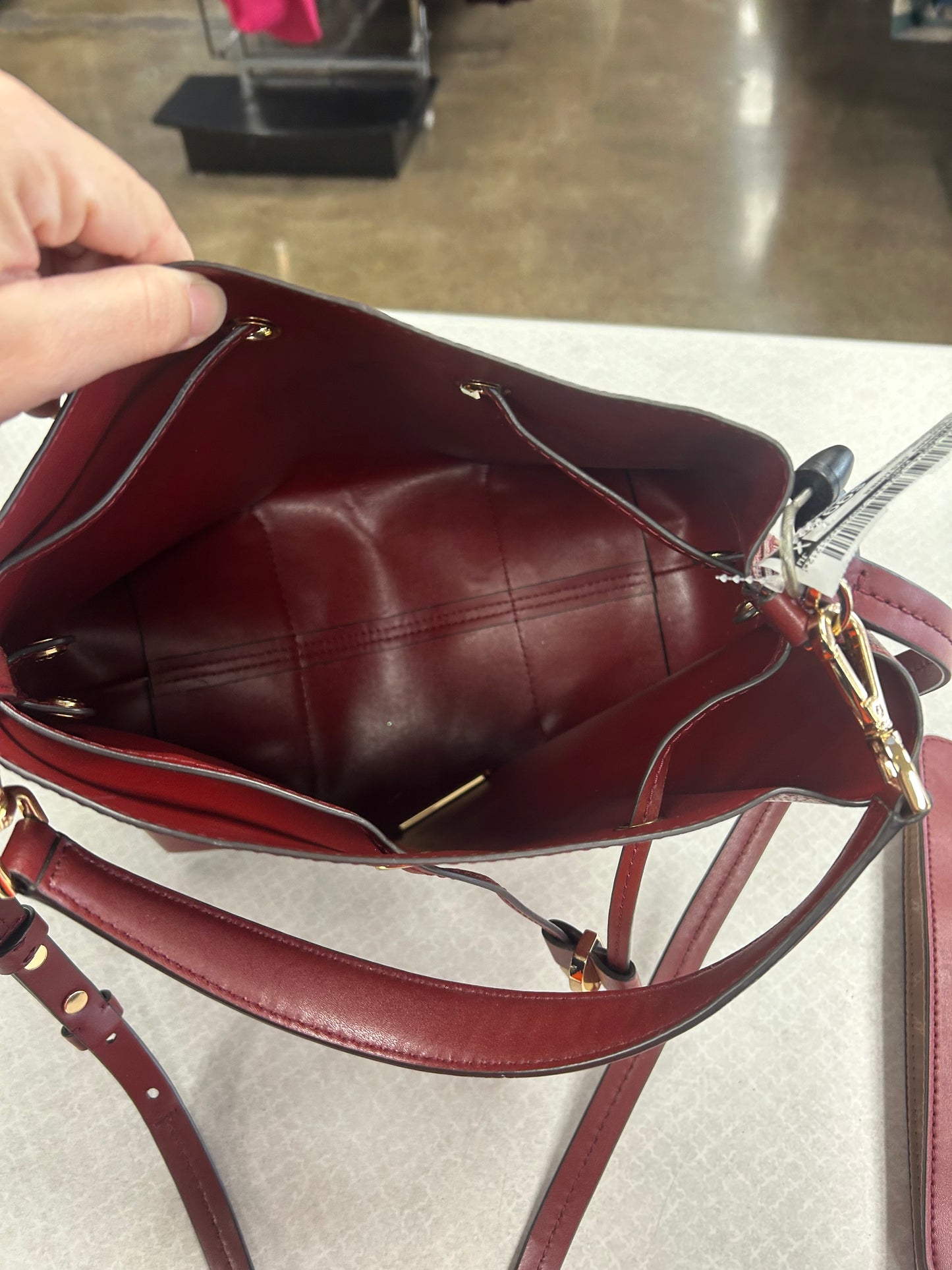 Handbag Designer By Michael Kors In Red, Size:Medium