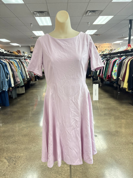 Dress Casual Short By Calvin Klein In Pink, Size:4