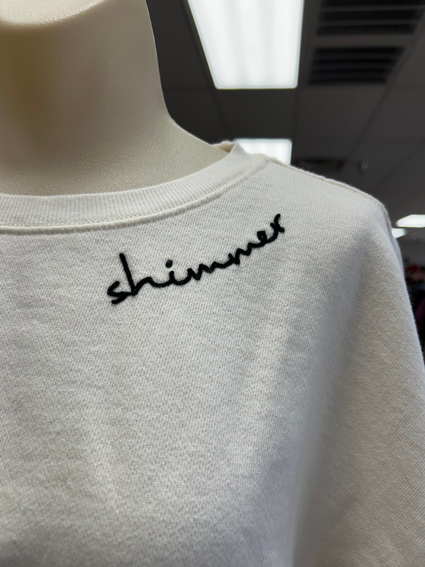 Sweatshirt Crewneck By Pilcro In Cream, Size:S