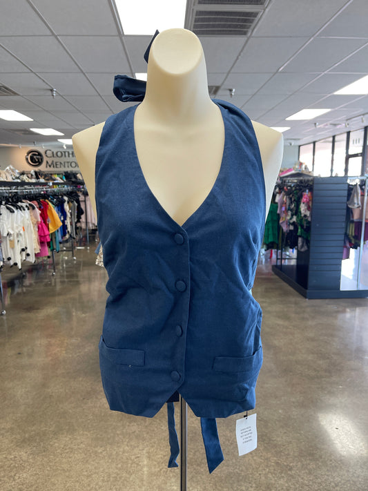 Top Sleeveless By Clothes Mentor In Blue, Size:M