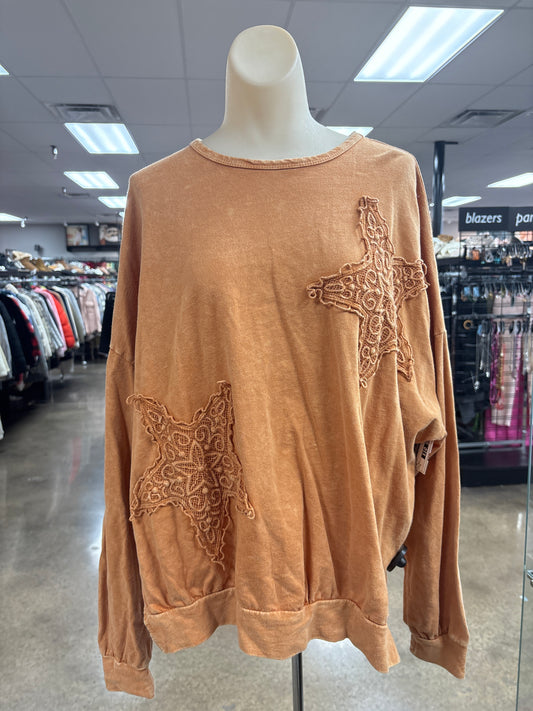 Top Ls By Clothes Mentor In Tan, Size:S
