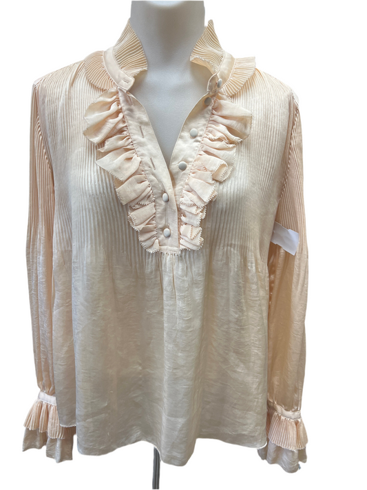 Top Ls Designer By Diane Von Furstenberg In Gold, Size:8