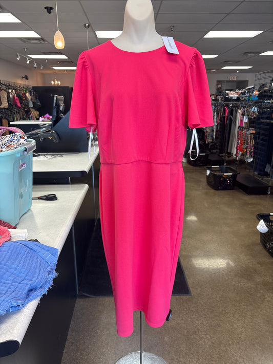 Dress Work By Liz Claiborne In Red, Size:14