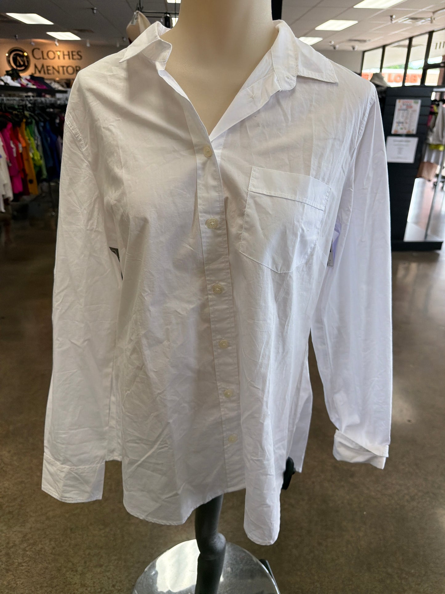 Top Ls By J. Crew In White, Size:M