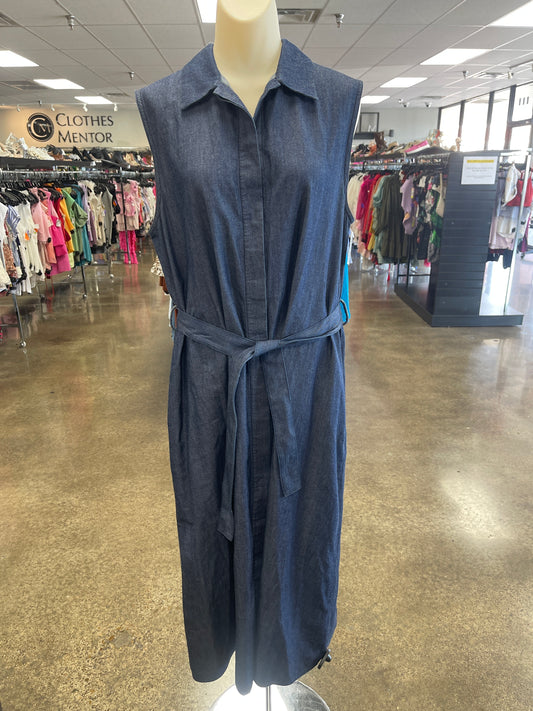 Dress Casual Maxi By Clothes Mentor In Blue Denim, Size:10