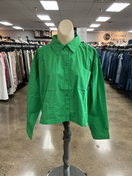 Top Ls By Clothes Mentor In Green, Size:M
