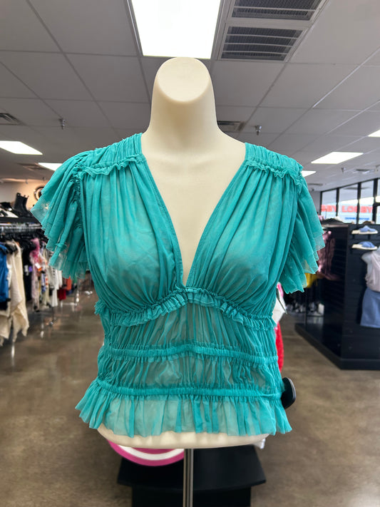 Top Ss By Free People In Teal, Size:M