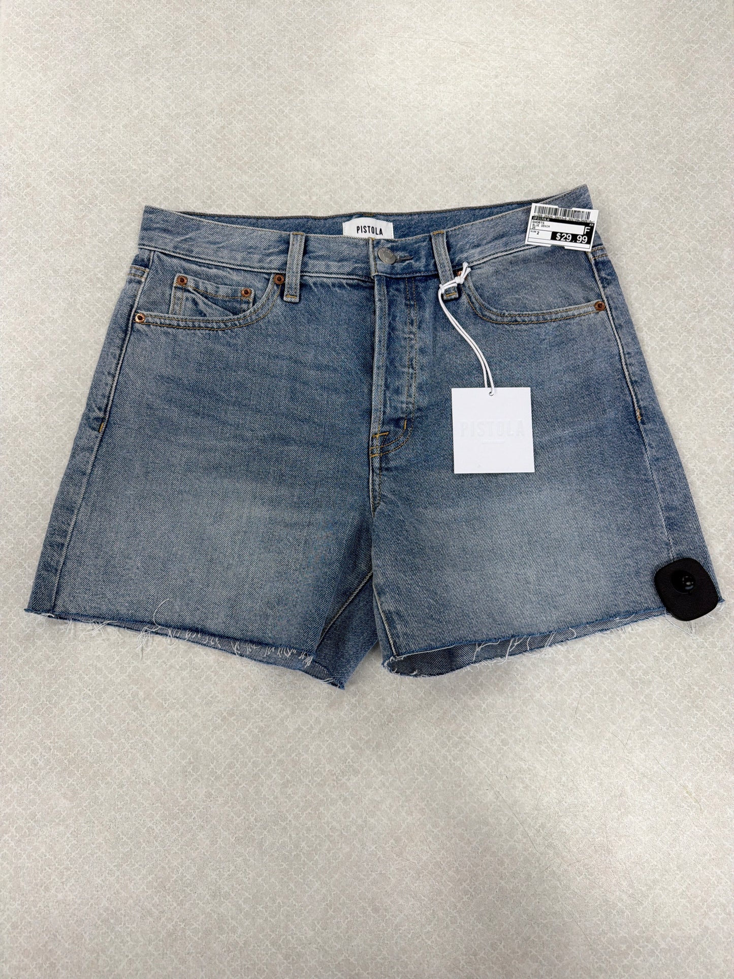 Shorts By Pistola In Blue Denim, Size:2